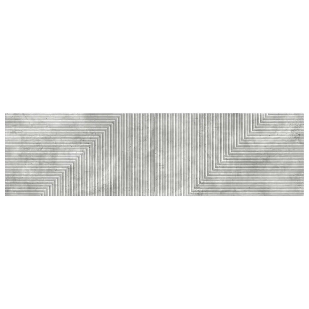 Testiera da Muro HAARLEM Grigio Cemento Legno ingegnerizzato 896938