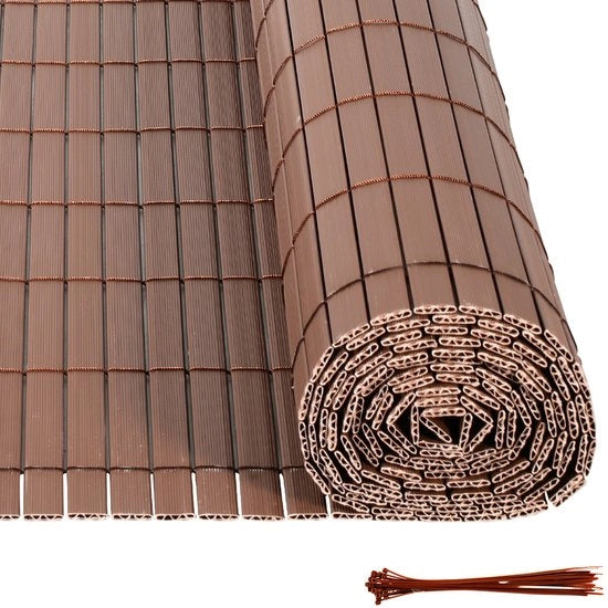 Schermo per Giardino e Terrazza 0,8x3m PVC a V Forma, Separazione per Giardino e Balcone, Resistente al Vento e alle Intemperie, UV Resistente