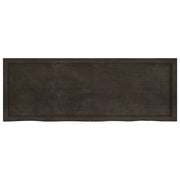 Ripiano Marrone Scuro 140x50x(2-6) cm Massello Rovere Trattato 363825