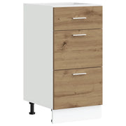 Pensile da cucina | Armadio Inferiore ¡°Lyon¡± Rovere Artigianale 40x46x81,5 cm