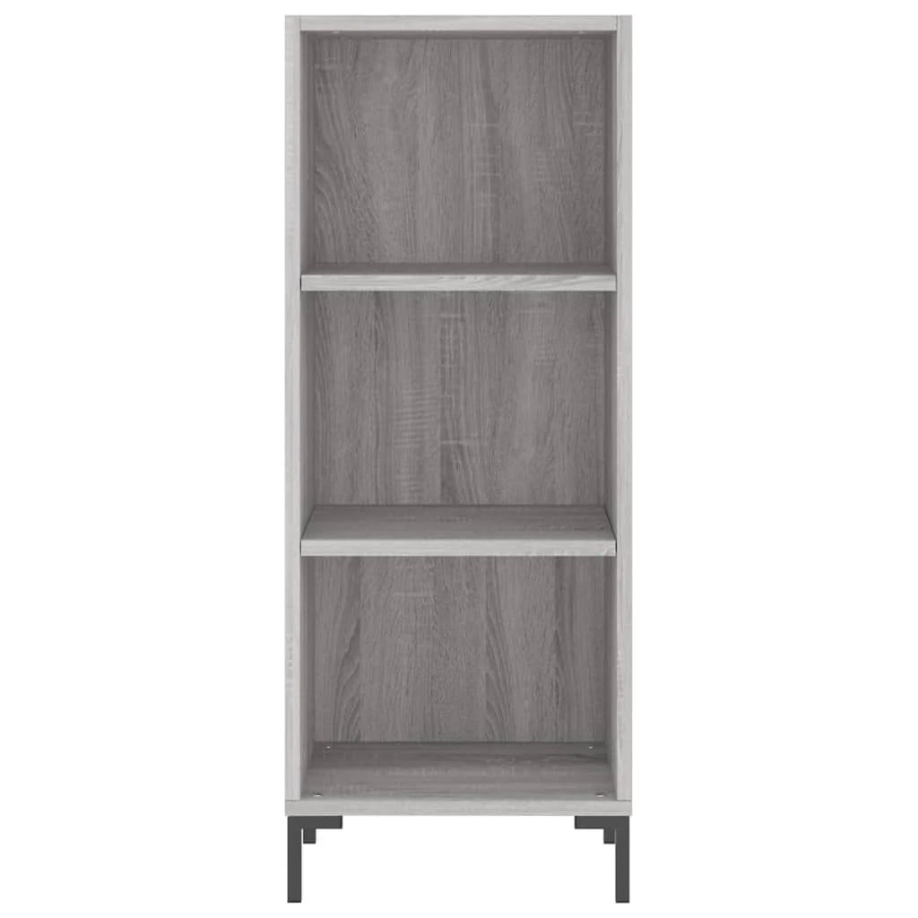 Buffet credenza cassettiera armadio mobile contenitore organizer cucina soggiorno salotto rovere Sonoma alto 34,5 x 34 x 180 cm legno ingegnerizzato grigio 02_0035330