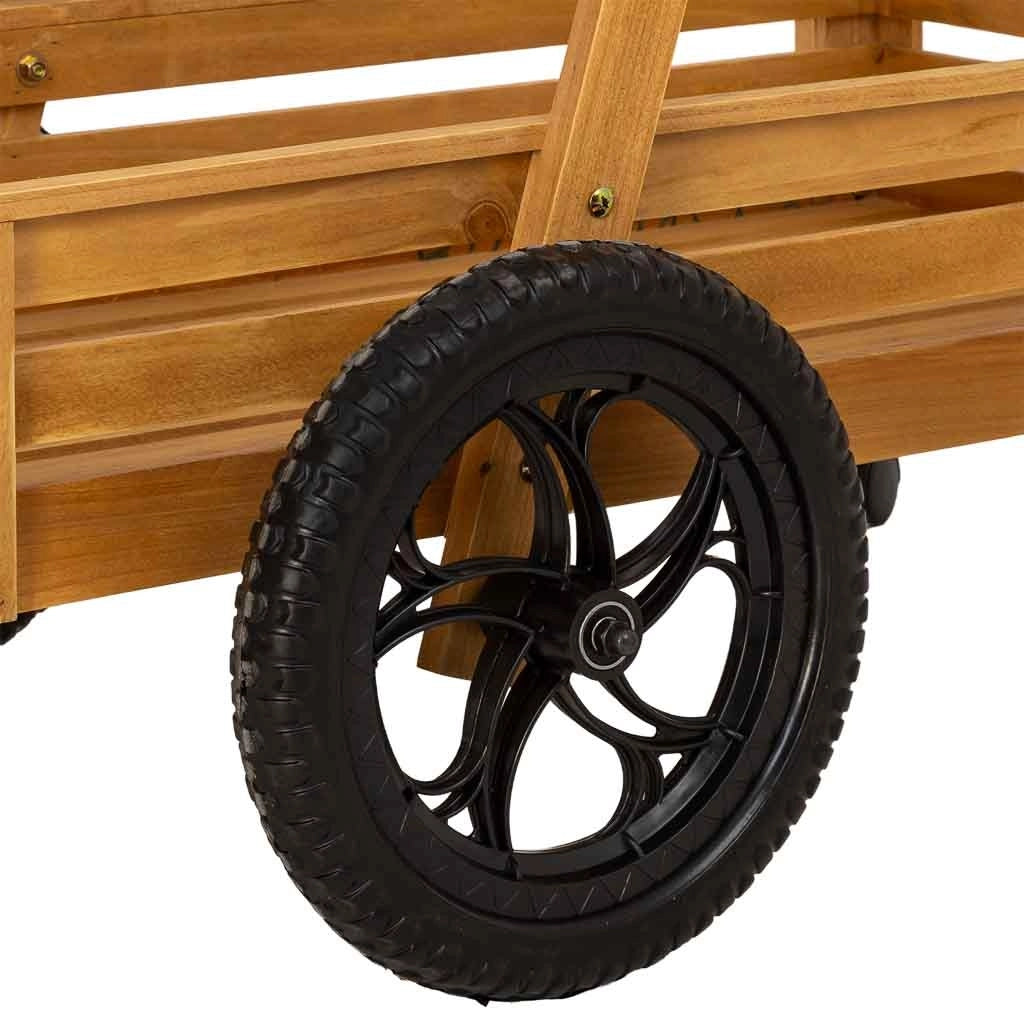 Carrello espositore legno marrone 82x19x44,5h cm