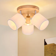ZMH Faretto da soffitto 3 fiamme rotonde orientabili 350° per cucina soggiorno