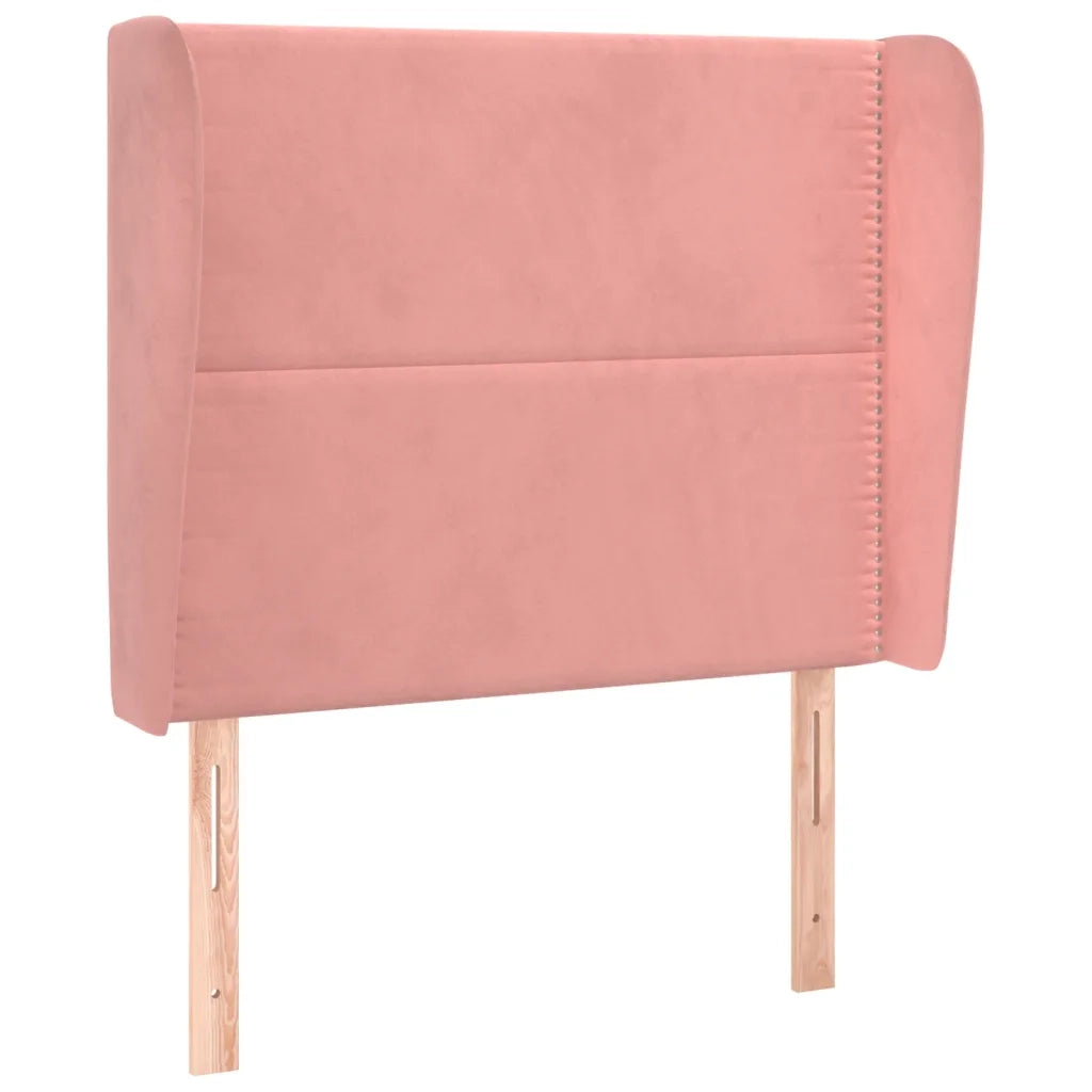 Testiera ad Orecchio Rosa 93x23x118/128 cm in Vellutocod mxl 103193