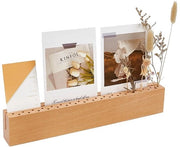 Sostegno di fiori in legno - Supporto per foto e decorazione - Dimensioni 30 x 5,9 x 2,9 cm - Materiale beugo di alta qualità