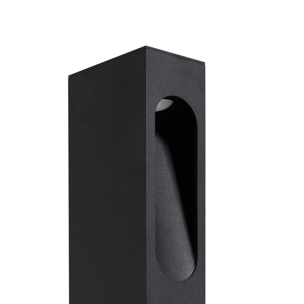 Lampada da esterno in alluminio nero 81 cm con LED per vialetti illuminazione da giardino design moderno