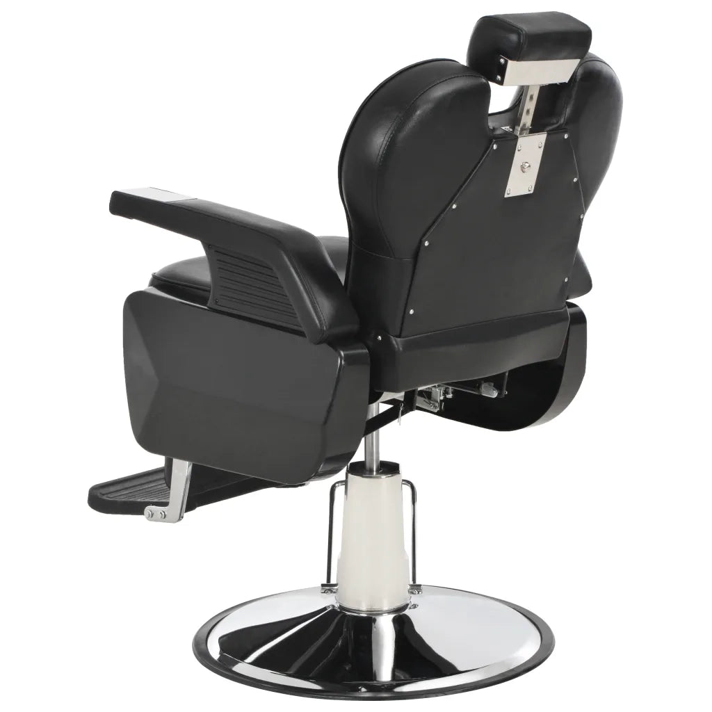 Poltrona da Barbiere Nera 72x68x98 cm in Similpelle 110166