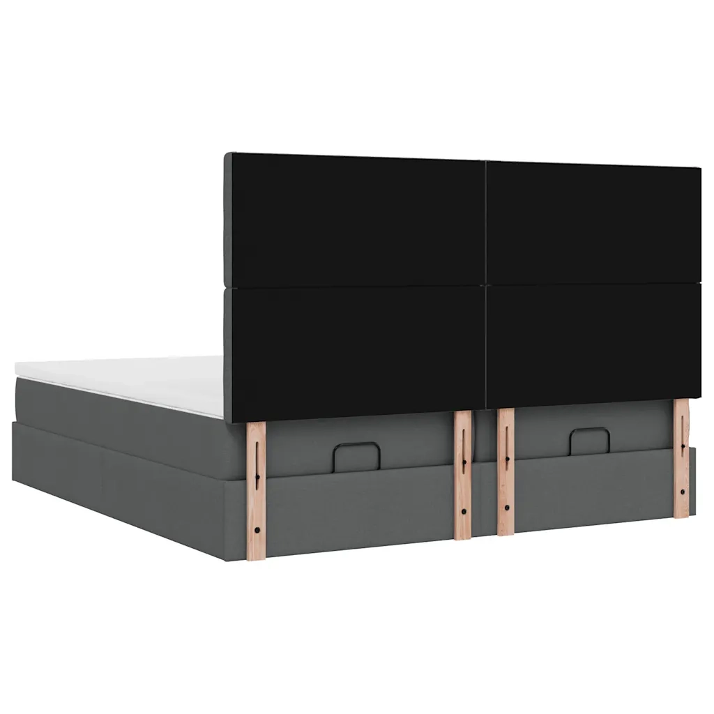 Struttura Letto Pouf con Materassi 160x200 cm in Tessuto 3314577
