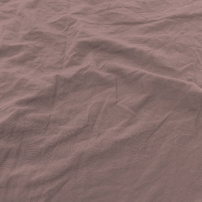Lenzuola Sotto Matrimoniale  Linea Water Washed Rosa Antico
