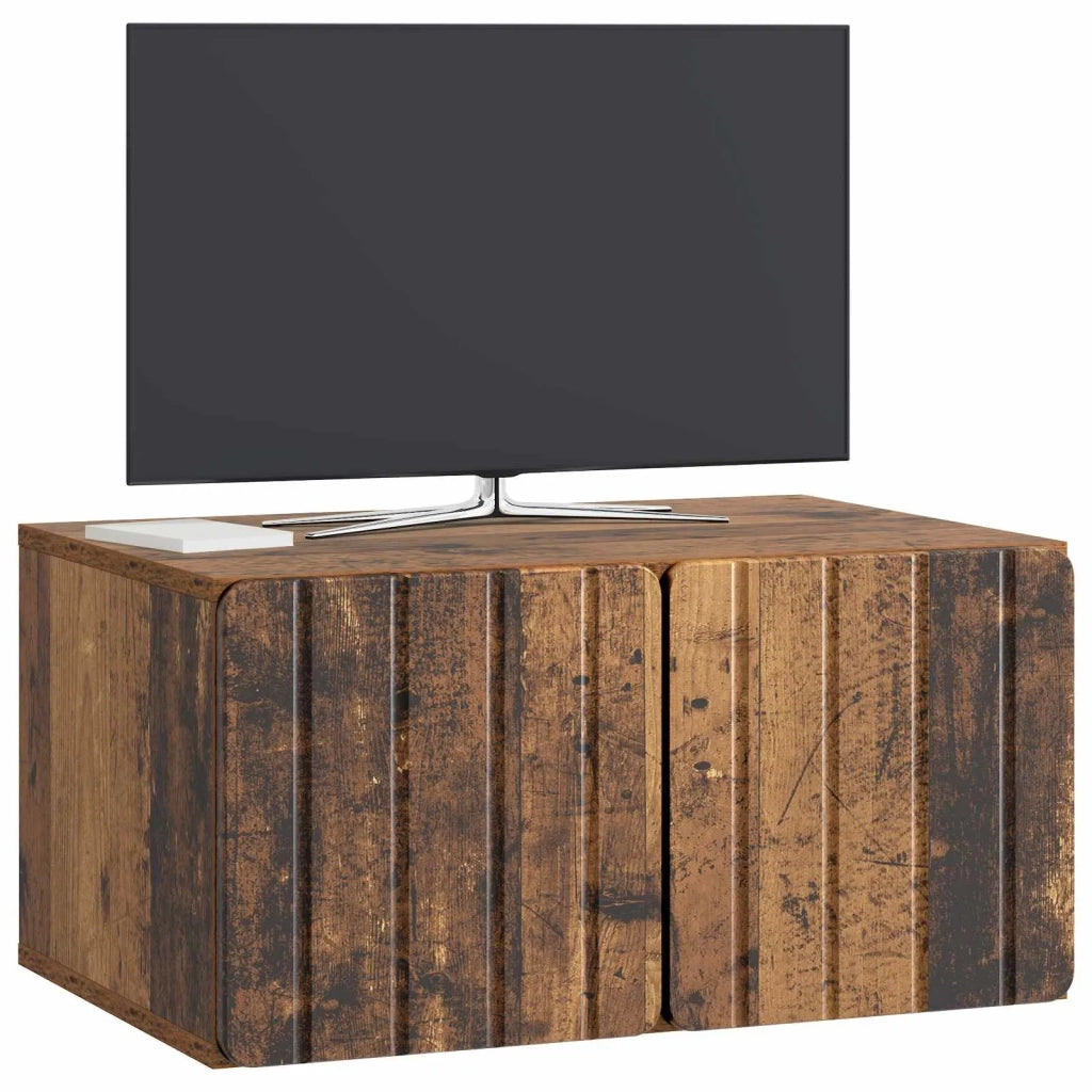Mobile Porta TV da Muro Legno antico 59,5 x 41 x 30 cm