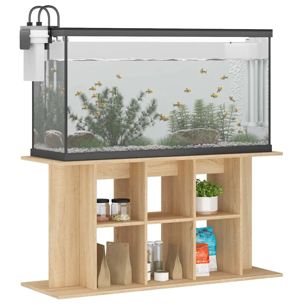 Supporto per acquario in rovere Sonoma 120x40x60 cm in legno ingegnerizzato 833594