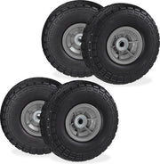 4x Sterzo Anti-Sfrega - 4.1/3.5-4 - Cinghia in Gomma - Sterzo di Ricambio Nero-Grigio