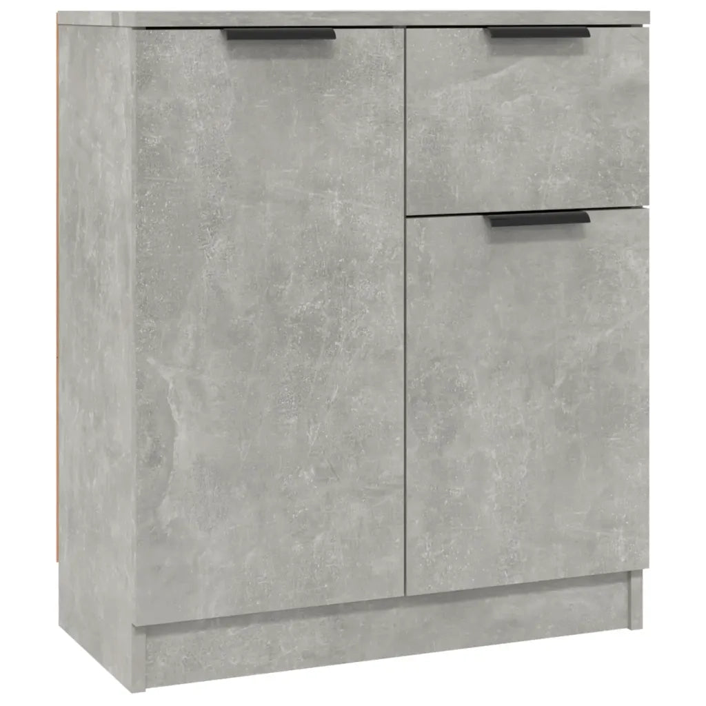 Credenze 2 pz Grigio Cemento 60x30x70 cm in Legno Multistrato cod mxl 24462