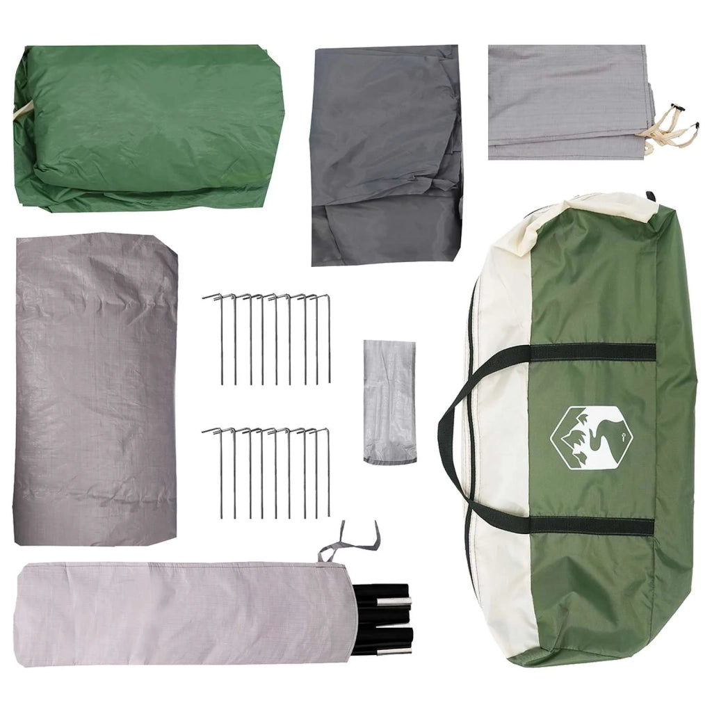 Tenda a tunnel Verde 366 x 244 x 198 cm Poliestere e Acciaio 42028665