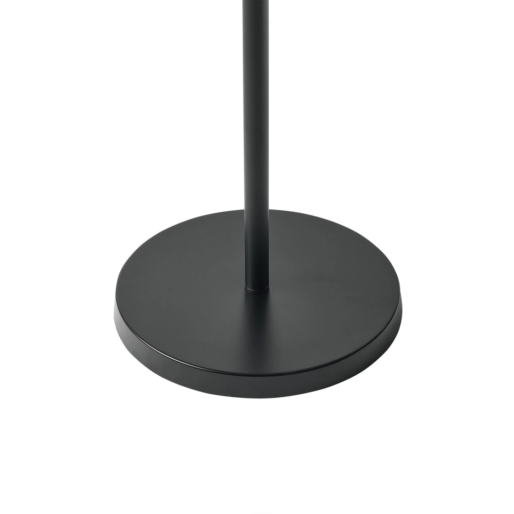 Lampada da tavolo solare a LED per esterni in materiale sintetico bianco impermeabile con base in ferro nero con telecomando