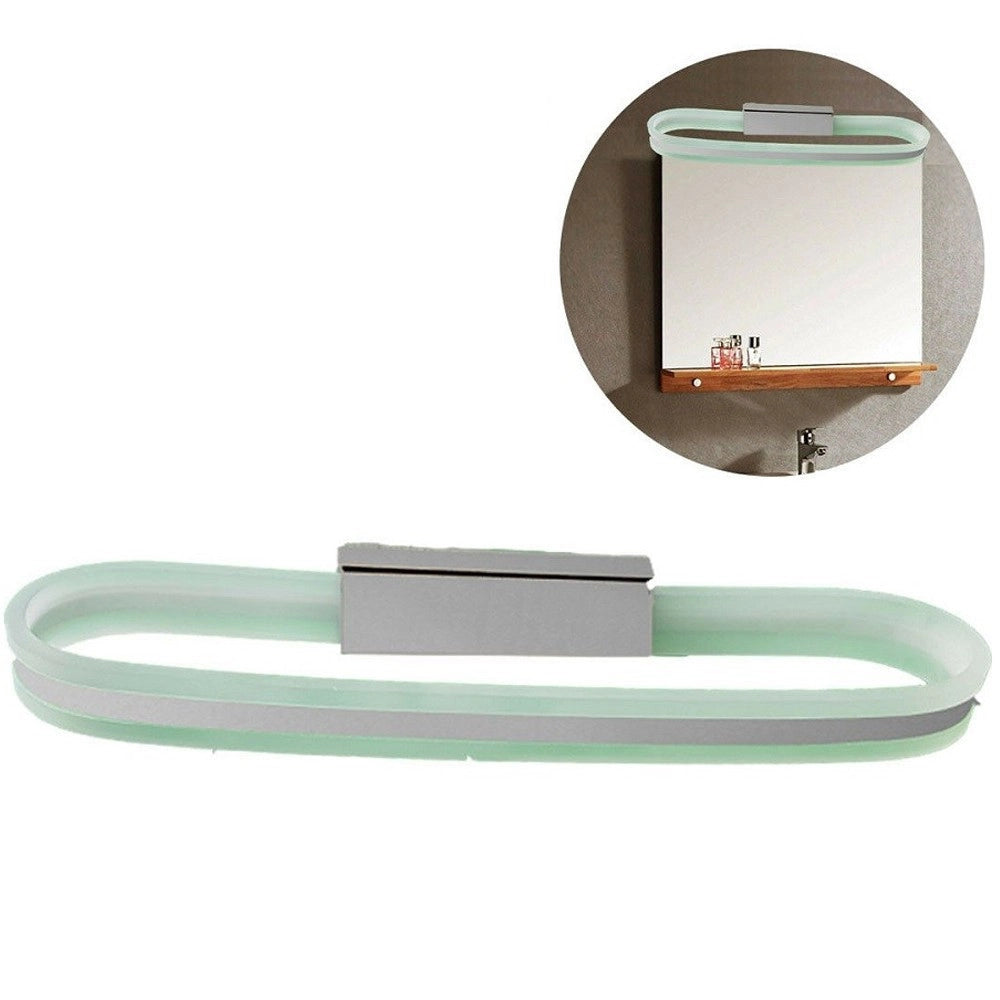 Trade Shop - Applique Lampada Moderno Da Parete Muro Specchio 10w Bagno 50 Led 2835 Smd Luce -