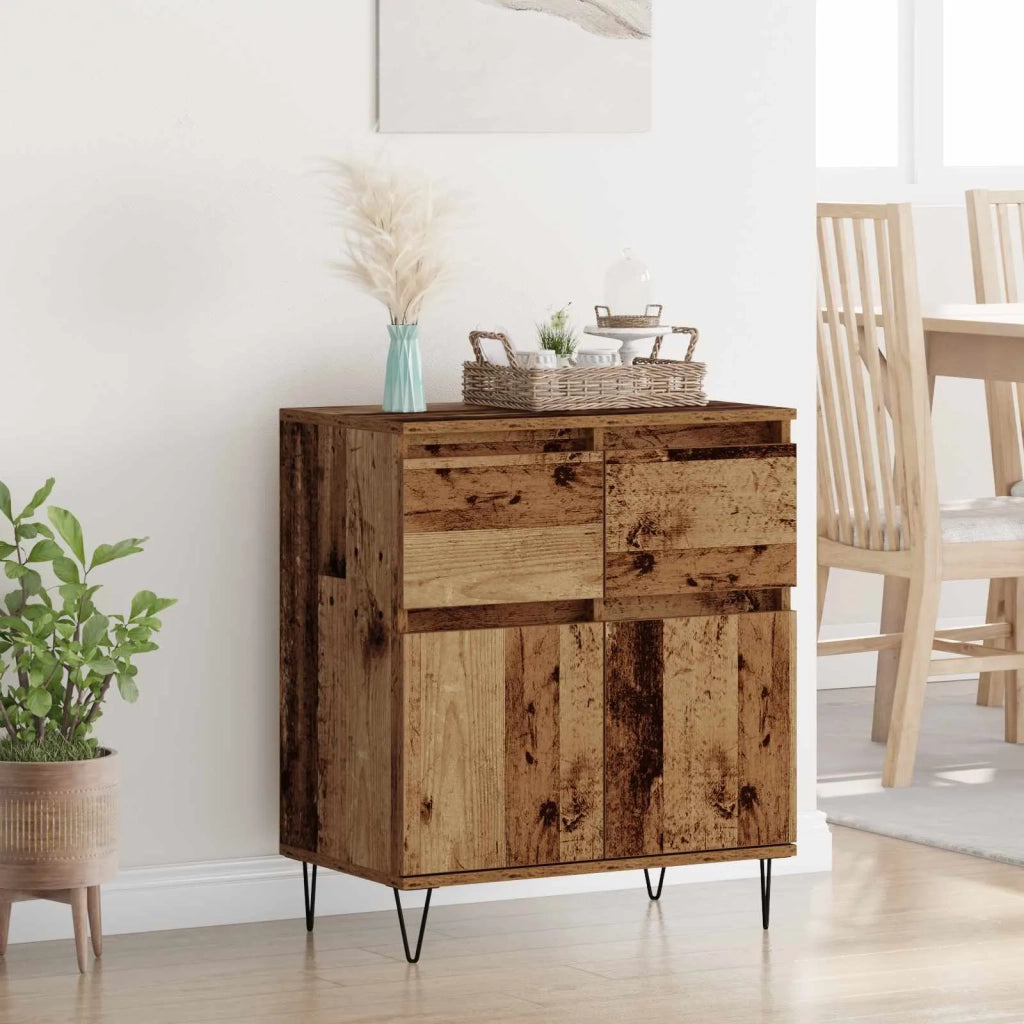 Credenza | Madia | Buffet da pranzo | Armadio da pranzo con cassetto Legno vecchio 60 x 35 x 70 cm