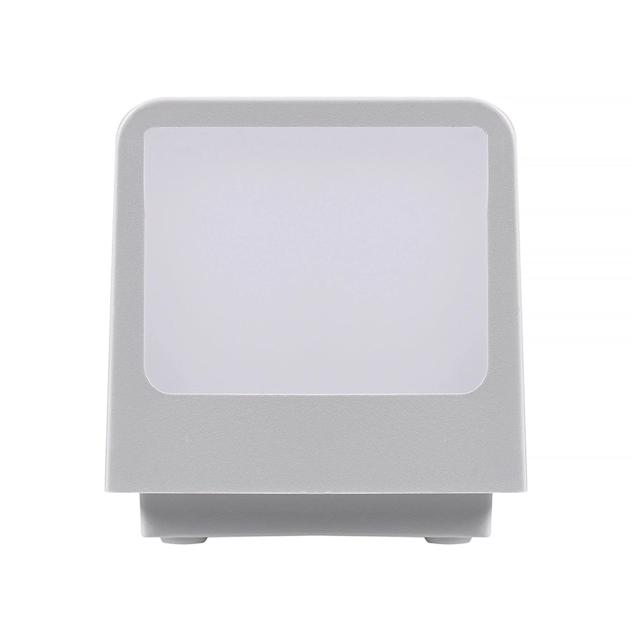 APPLIQUE DA ESTERNO A LED RETTANGOLARE LAMPADA DA PARETE MODERNA IN PVC BIANCO LUCE FREDDA 6500K - ILLUMINAZIONE EFFICIENTE
