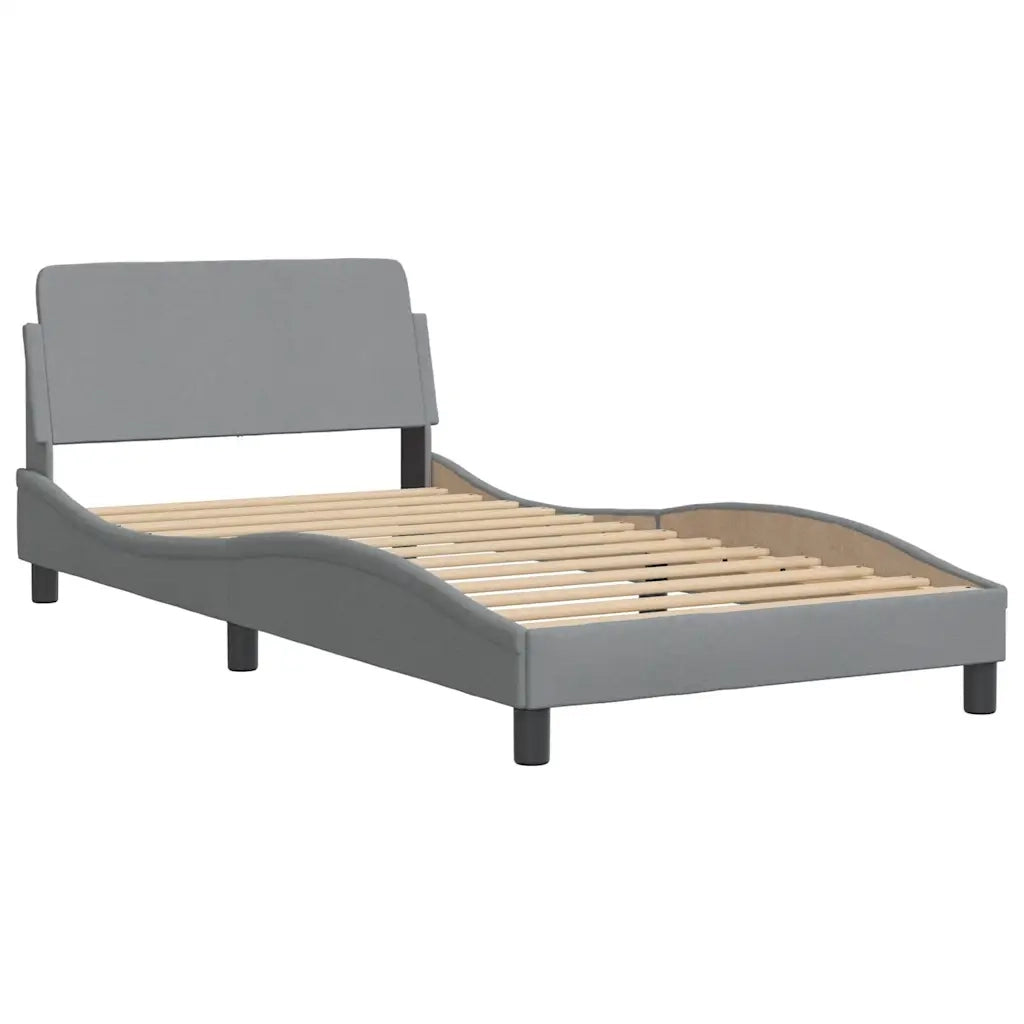Giroletto senza Materasso Hanko Grigio Chiaro 100x200 cm Tessuto