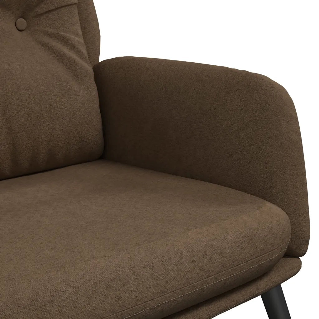 Poltrona Relax Marrone in Similpelle Scamosciata cod mxl 14171