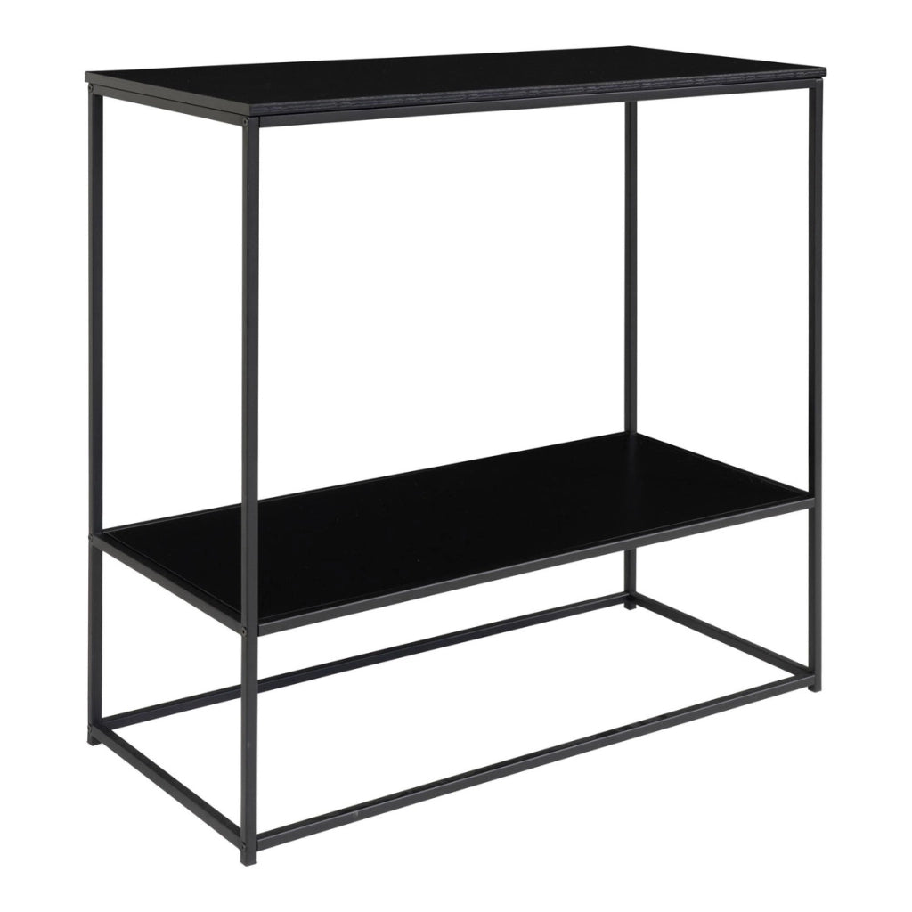 Tavolo Consolle Vita, Nero, Metallo, 36x80x80 cm
