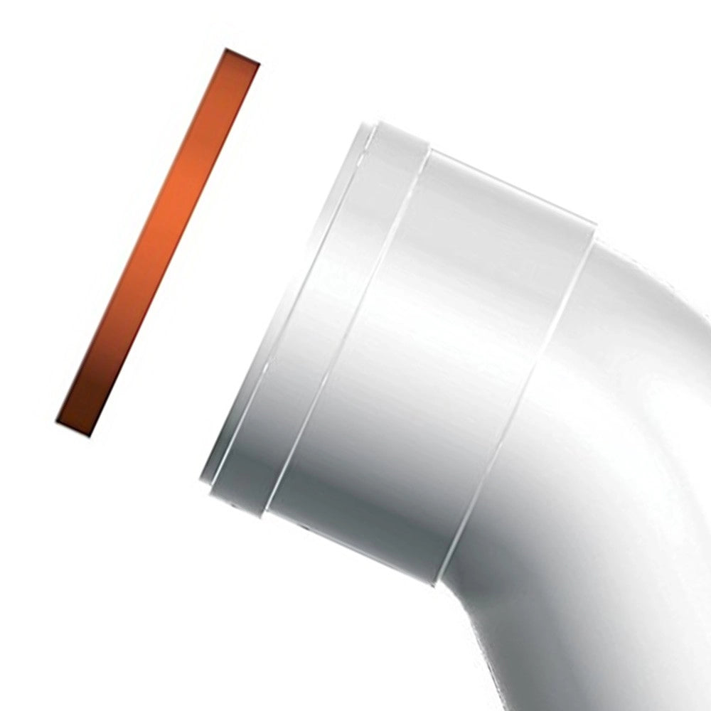 Curva mf diam. 80 a 45 gradi per caldaie ariston a condensazione (2 pz.)