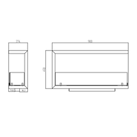 Camino a Bioetanolo da Incasso ad angolo 90x22,4x45 cm Sutri 90 DX Nero