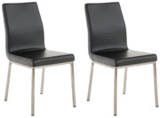 Set di 2 sedie da pranzo Colmar nero