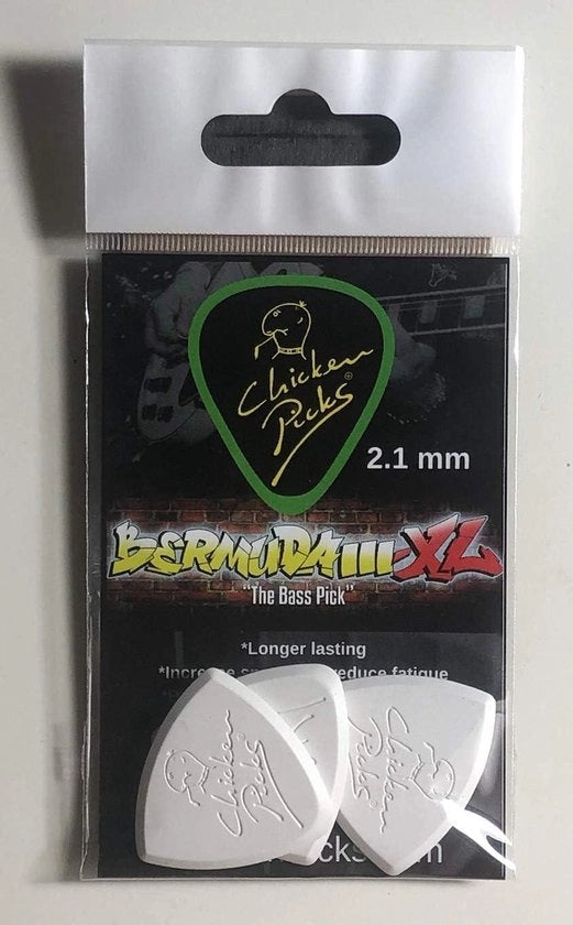 3 pezzi Bermuda III-XL 2.1mm plettate per chitarra duck grand.album quartin.orientation classica mix-B2pts ar