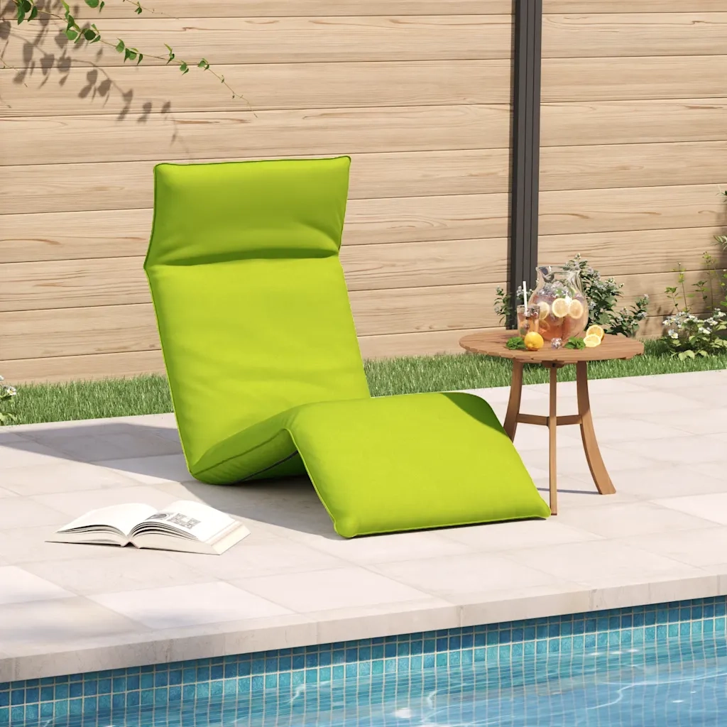 Sdraio da giardino | Lettino Pieghevole Verde 175x54x8,5 cm in Tessuto Oxford