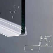 Guarnizione da 2mt Per Box Doccia Con Gocciolatoio Vetro 6-8mm - 404