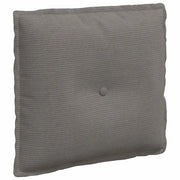 Cuscino per Schiena | Cuscino dorsale Grigio chiaro 50 x 45 cm Tessuto in Cords
