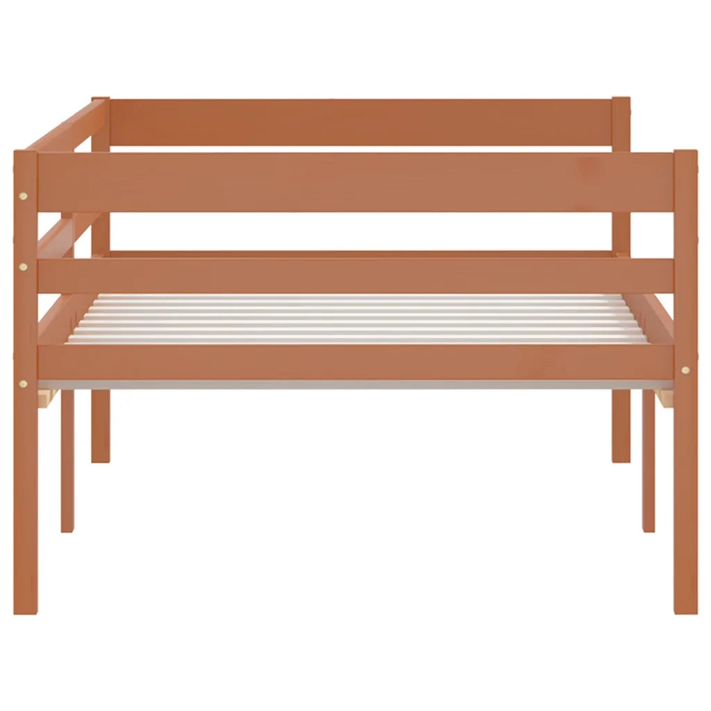 Giroletto senza Materasso-Struttura Letto Ambrato Legno Massello Pino 90x200 cm 882887