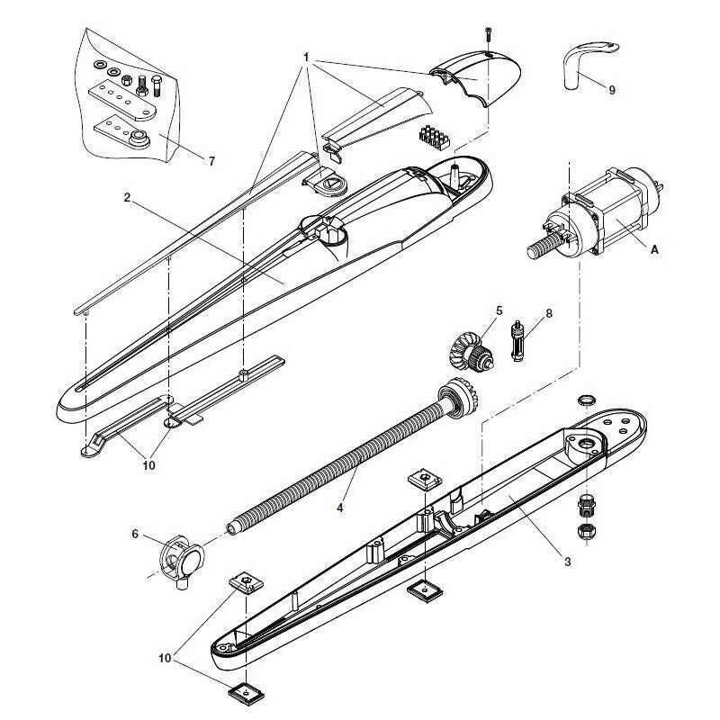 MOTORE BENINCA' 9686767 RICAMBIO ORIGINALE AUTOMAZIONE AUTOMATISMI GARANZIA