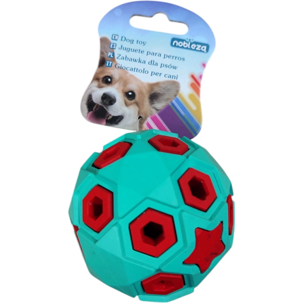 GIOCO PER CANE PALLINA IN GOMMA CAVITA'A STELLE
