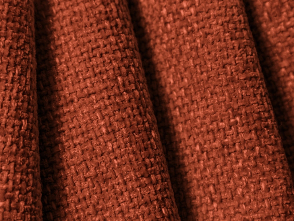 Cosmopolitan Design - Divano convertibile angolare destro con contenitore "Matera" 4 posti in ciniglia terracotta 