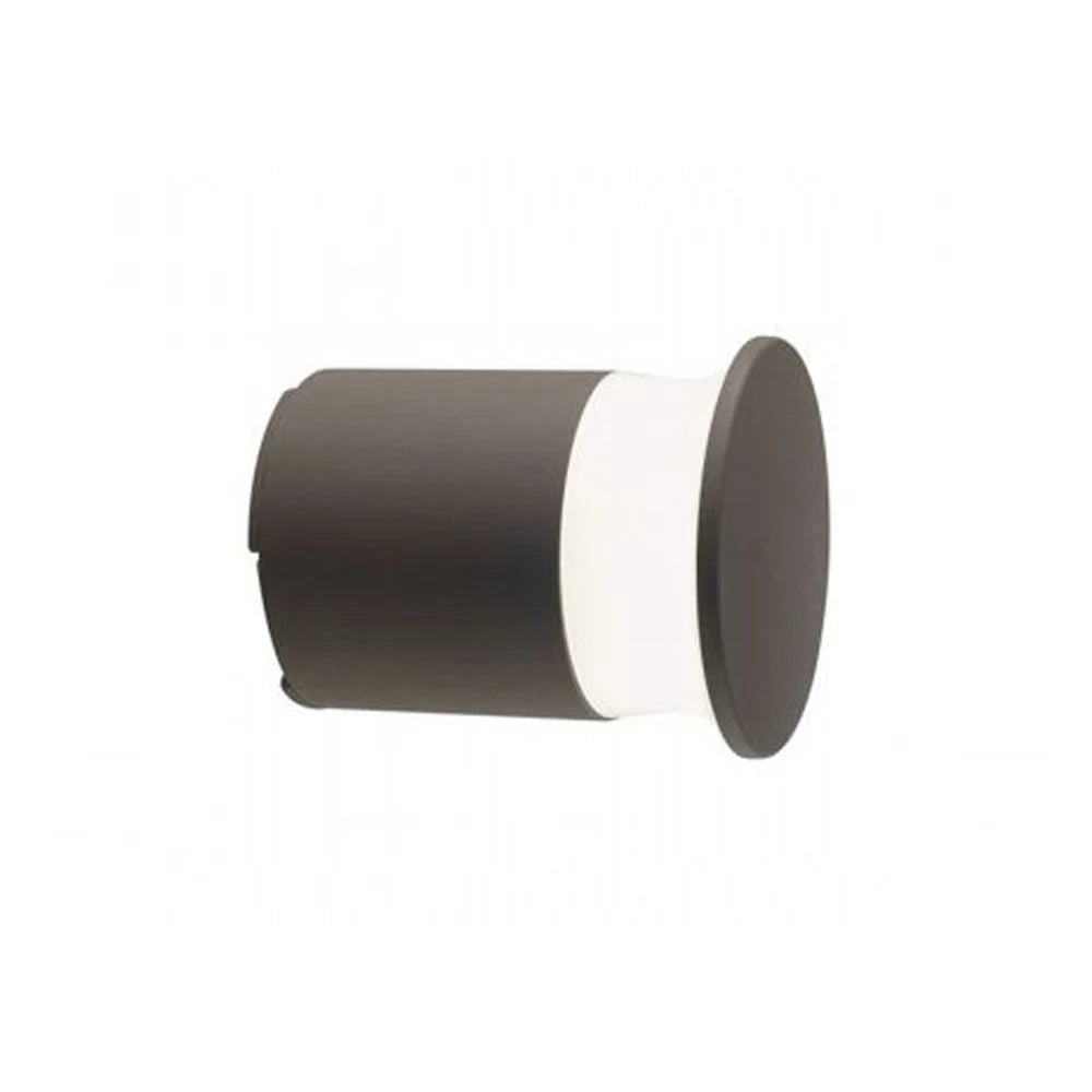 Applique Contemporanea Kep Alluminio Caffè 1 Luce Led 9W 3000K