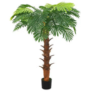 Palma Cycas Artificiale con Vaso 160 cm Verde 336308
