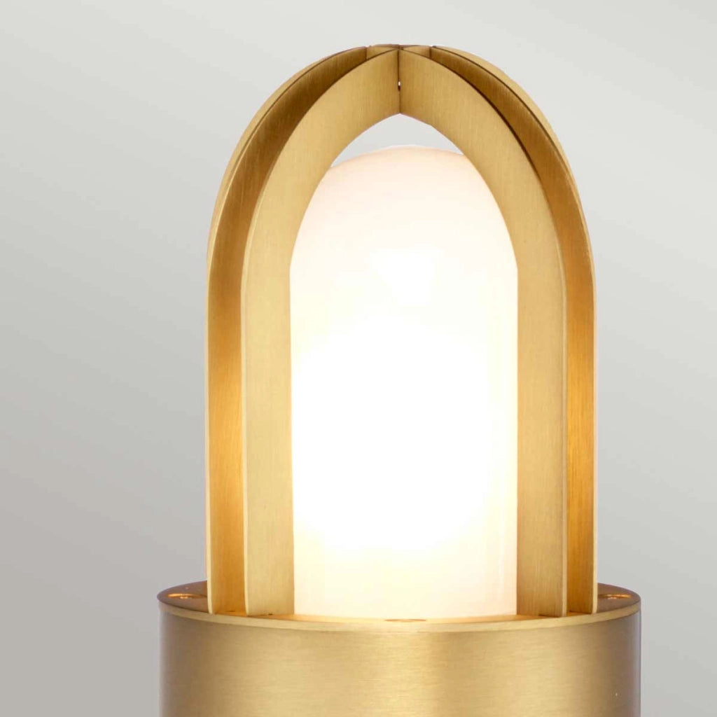 Paletto da giardino Paignton ottone spazzolato E27 IP55
