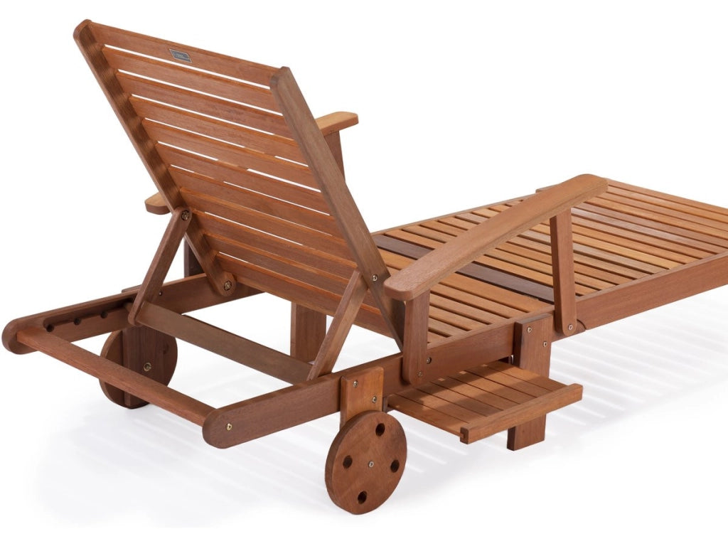 2 lettini pieghevoli in legno esotico TOKYO - MAPLE - Acero