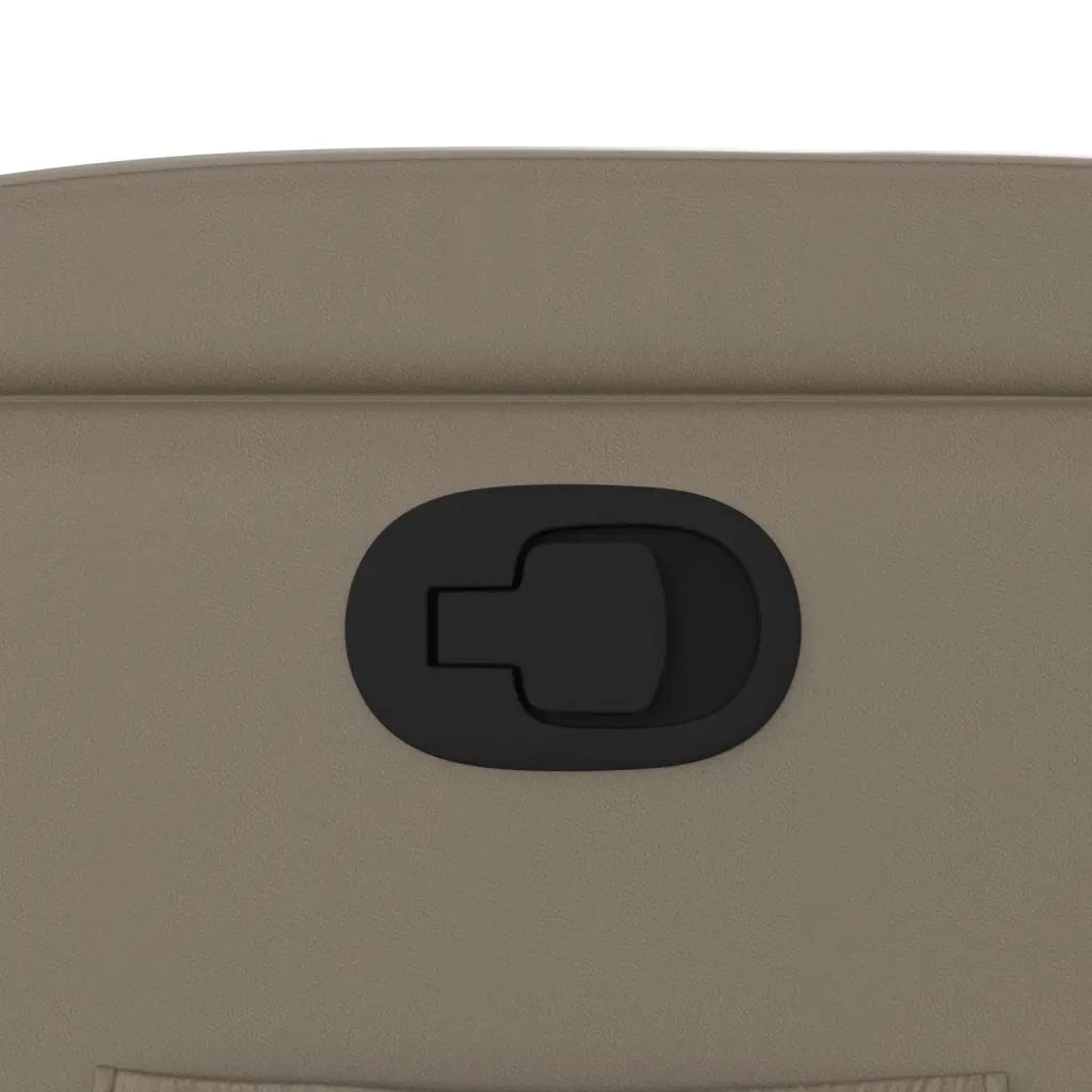 Divano Sedia-Poltrona Reclinabile Cappuccino in Similpelle 612401
