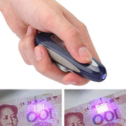 Detectore di Banconote a Mano Premium - Mini Tester di Denaro Portatile - Apparecchio di Controllo 2-in-1 Mini a Luce Blu e Magnetismo
