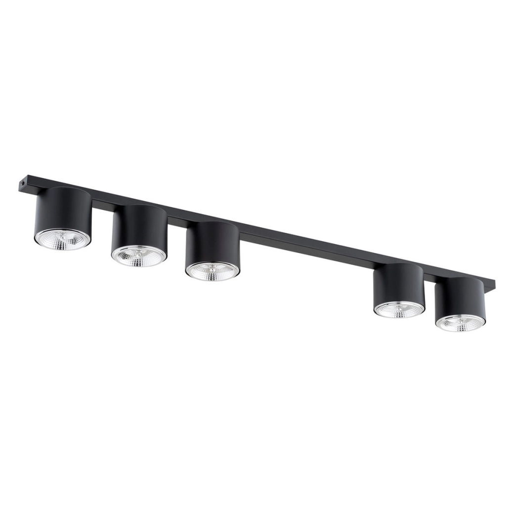 Faretto da soffitto Nano in acciaio nero