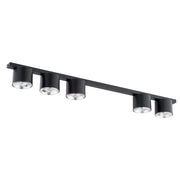 Faretto da soffitto Nano in acciaio nero