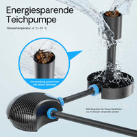 CTF-1000B SuperECO Pompa laghetto e ruscello 10000l/h 80W per circolazione acqua