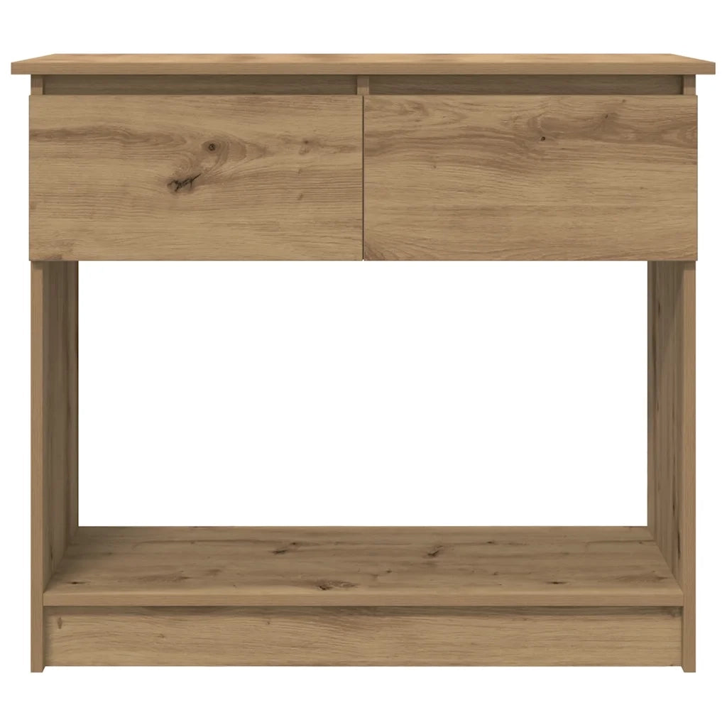 Tavolo Consolle Cassetti Rovere Artigianale 85,5x38,5x74,5 cm 861399