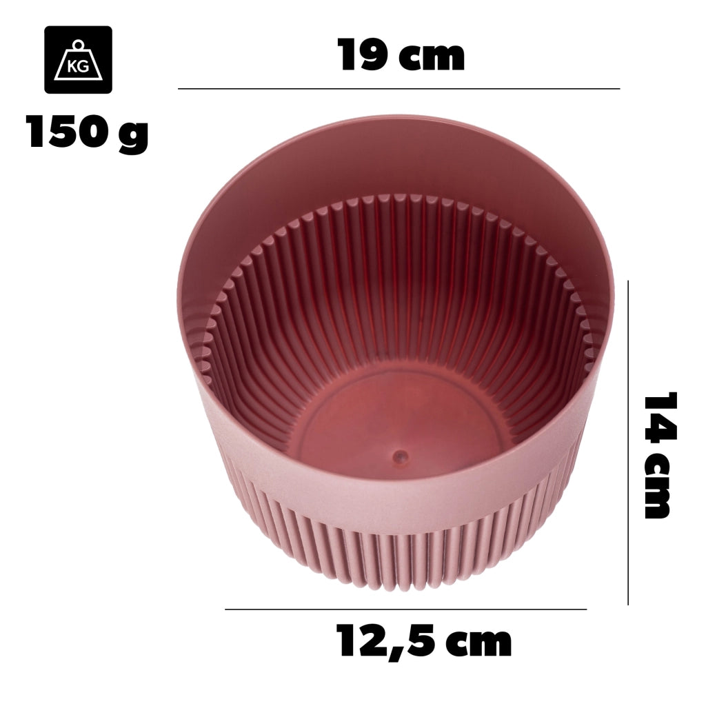 KADAX Doniczka Alia DAL19 pudrowy róż <10> K16447