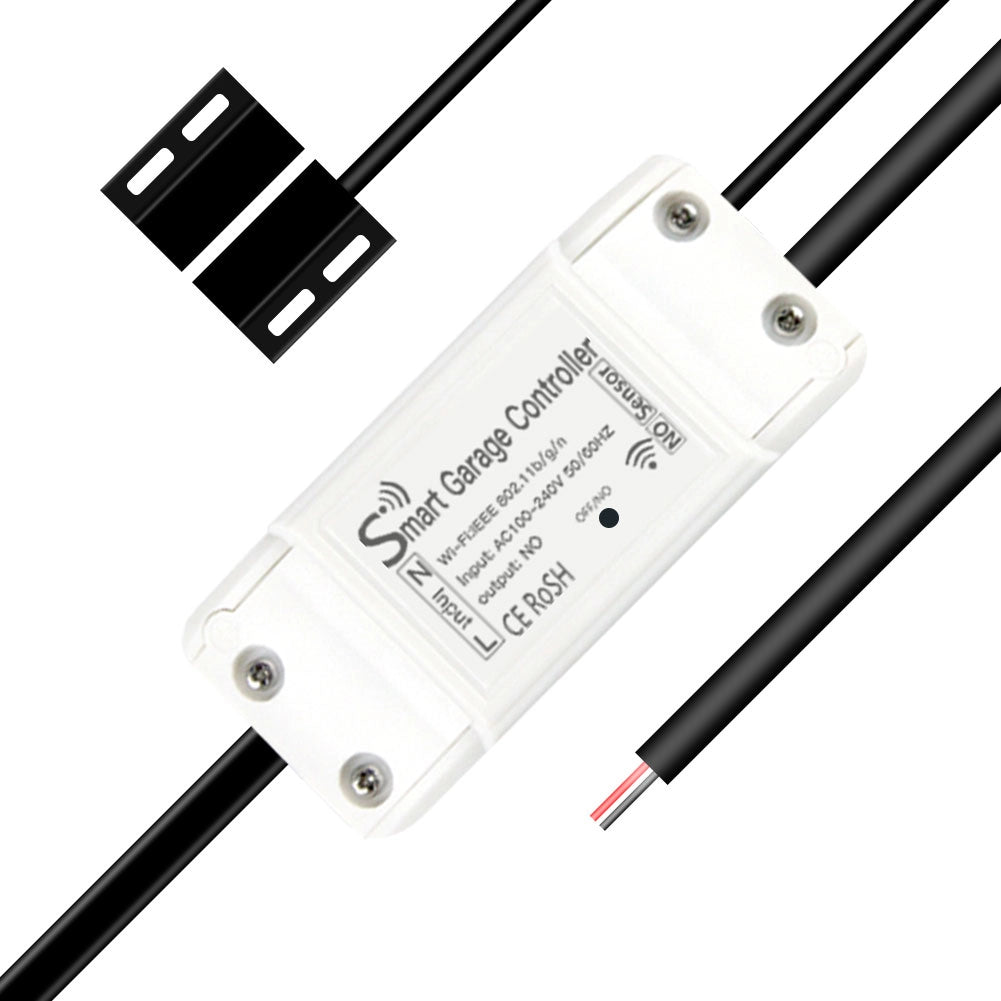 Kit Smart WIFI Garage Opener Apri Saracinesca Serrande Cancello WIFI 2.4G TUYA, Smart Life AC 100-250V 50/60HZ IP20