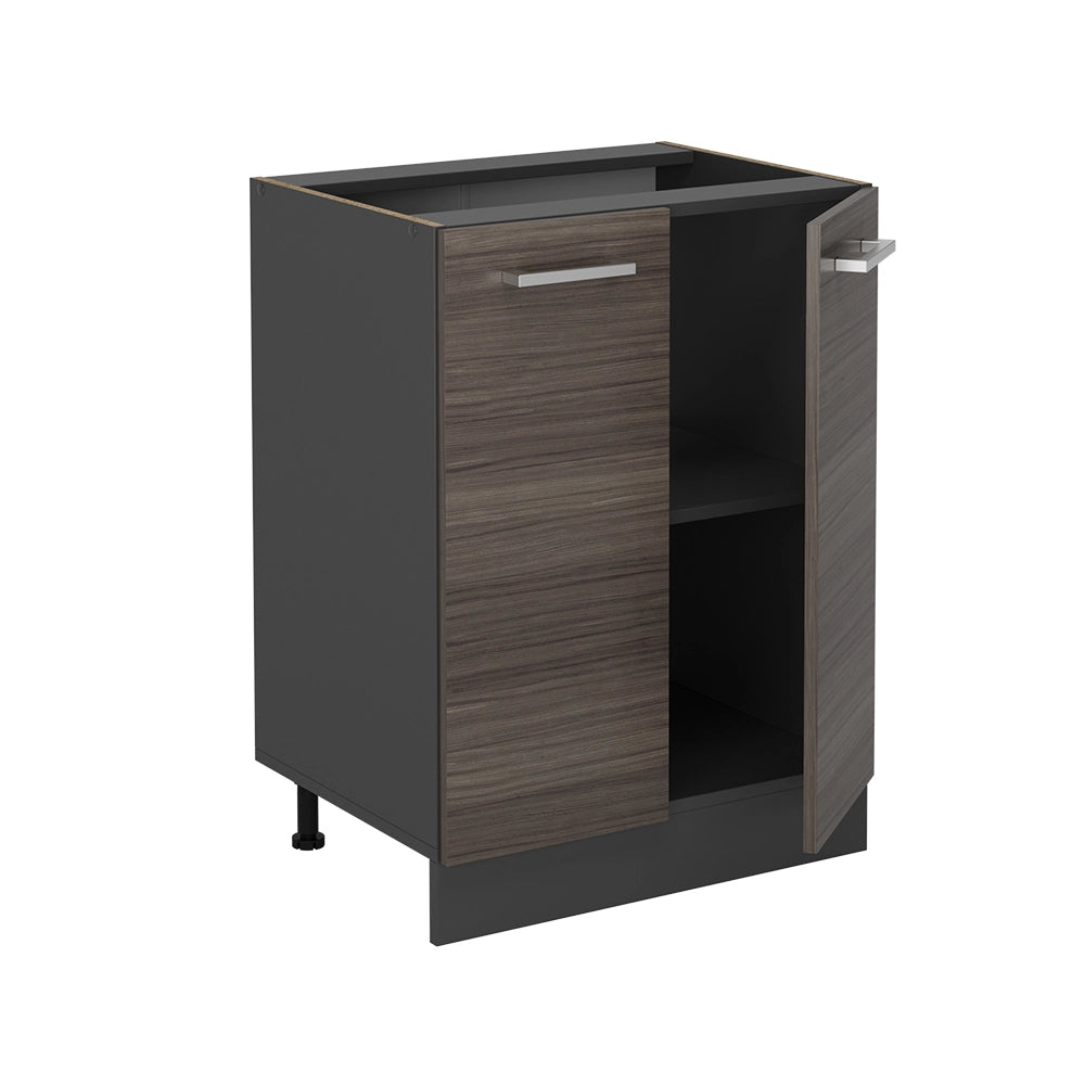 Mobiletto base cucina R-Line Grigio nobile/Antracite 60 cm PL Marmo Vicco
