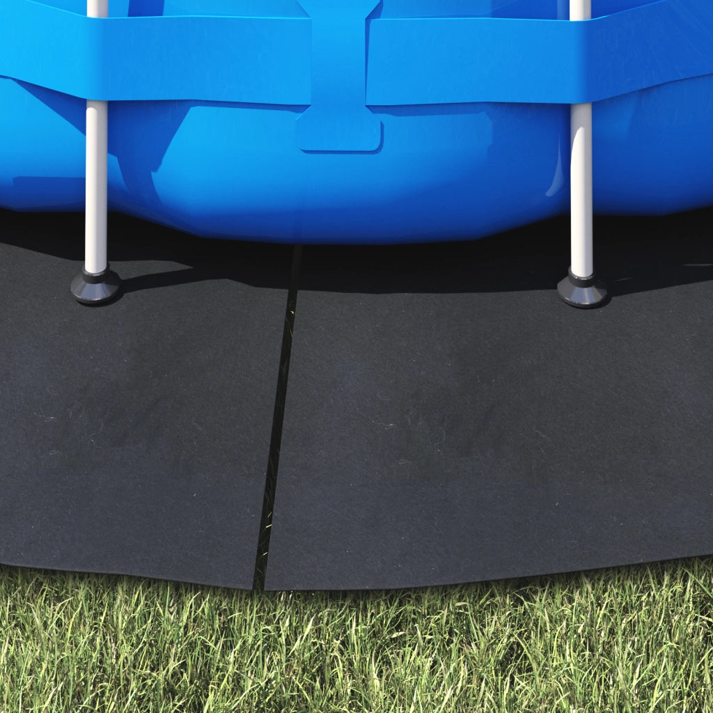 Copertura rotonda piscina Nera Polietilene Ã˜ 244 cm Impermeabile